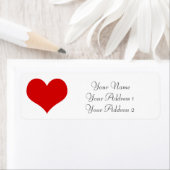 Benutzerdefinierte Red Heart-Adressbezeichnungen (Insitu)