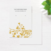 Benutzerdefinierte Red White Blume Earring Card (Schreibtisch)