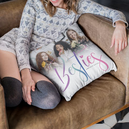 Benutzerdefinierte Regenbogenbänke, Foto und Text Kissen