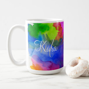 Benutzerdefinierte Regenbogenfarbe Kaffeetasse