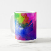 Benutzerdefinierte Regenbogenfarbe Kaffeetasse (Vorderseite Links)