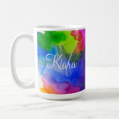 Benutzerdefinierte Regenbogenfarbe Kaffeetasse (Links)