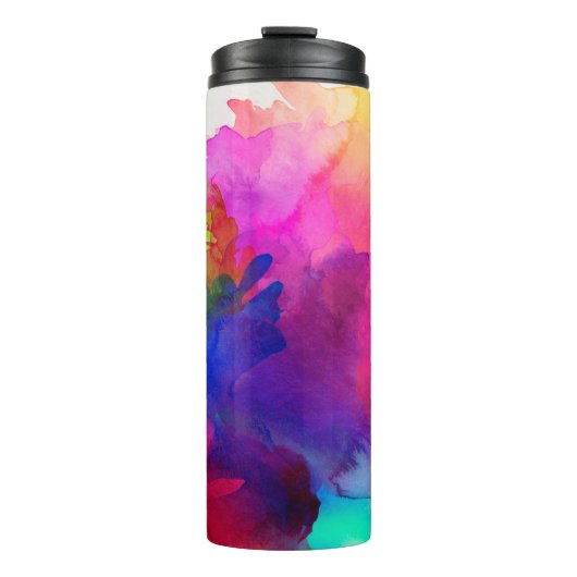 Benutzerdefinierte Regenbogenfarbe Thermosbecher (Vorderseite)