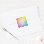 Benutzerdefinierte Regenbogenfarben Blank Template Quadratischer Aufkleber (Umschlag)