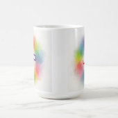 Benutzerdefinierte Regenbogenfarben Farbenfrohe Ab Kaffeetasse (Mittel)