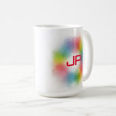 Benutzerdefinierte Regenbogenfarben Farbenfrohe Ab Kaffeetasse (VorderseiteRechts)