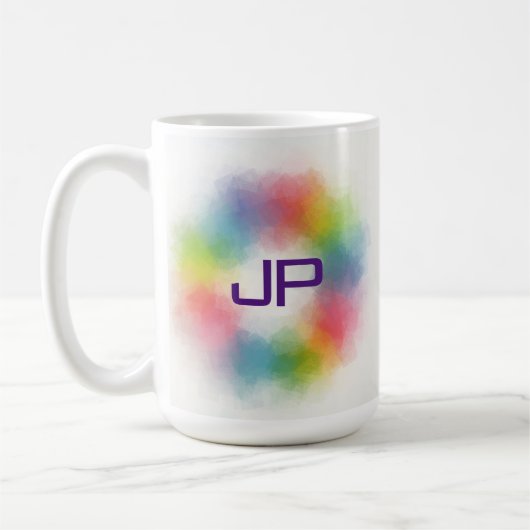 Benutzerdefinierte Regenbogenfarben Farbenfrohe Ab Kaffeetasse (Links)