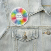 Benutzerdefinierte Regenbogenfarben Moderne elegan Namensschild (Beispiel)