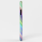 Benutzerdefinierte Regenbogenfarben Streifen Gefär Case-Mate iPhone Hülle (Hinten/Rechts)