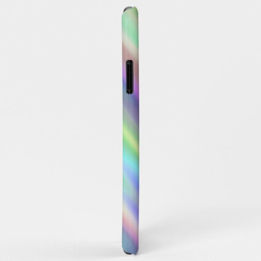 Benutzerdefinierte Regenbogenfarben Streifen Gefär Case-Mate iPhone Hülle (Hinten/Rechts)