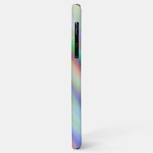 Benutzerdefinierte Regenbogenfarben Streifen Gefär Case-Mate iPhone Hülle (Hinten/Links)
