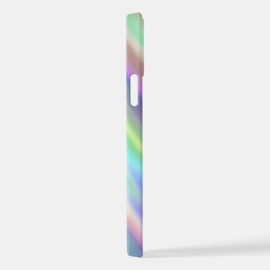 Benutzerdefinierte Regenbogenfarben Streifen Gefär iPhone Hülle (Rechte Seite)