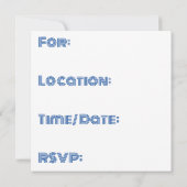 Benutzerdefinierte Regenbogenflächen Einladung (Rückseite)