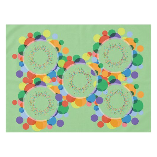 Benutzerdefinierte Regenbogenflächen Tischdecke (Vorderseite (Horizontal))