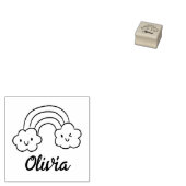 Benutzerdefinierte Regenbogensignatur Gummistempel (Stempel)