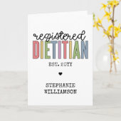 Benutzerdefinierte registrierte Diätitin mehrfarbi Karte (Gelbe Blume)