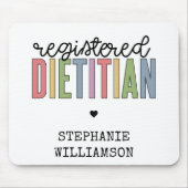 Benutzerdefinierte registrierte Diätitin mehrfarbi Mousepad (Vorne)