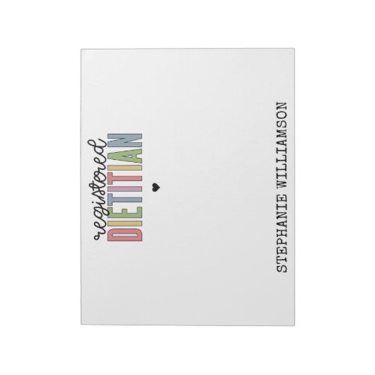 Benutzerdefinierte registrierte Diätitin mehrfarbi Notizblock (Rotiert)