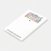 Benutzerdefinierte registrierte Diätitin mehrfarbi Post-it Klebezettel (angewinkelt)