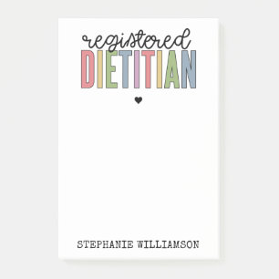 Benutzerdefinierte registrierte Diätitin mehrfarbi Post-it Klebezettel