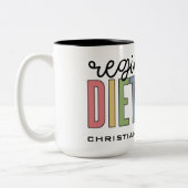 Benutzerdefinierte registrierte Diätitin mehrfarbi Zweifarbige Tasse (Links)