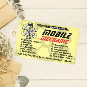 Benutzerdefinierte Reparatur von mobilen mechanisc Banner