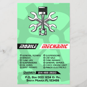 Benutzerdefinierte Reparatur von mobilen mechanisc Flyer