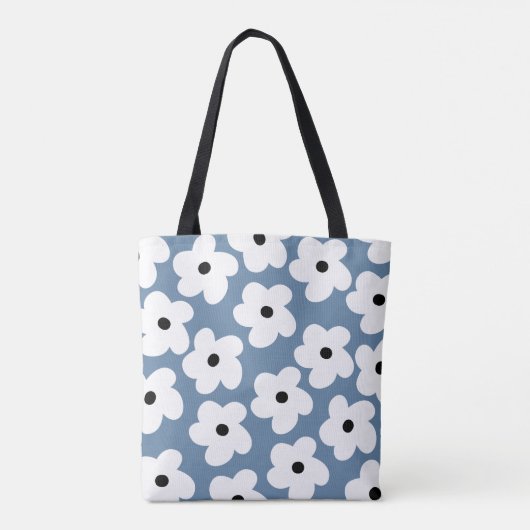 Benutzerdefinierte Retro-Blume Tasche (Rückseite)