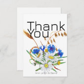 Benutzerdefinierte Retro-Boho-Karten, Personalisie Dankeskarte (Vorne/Hinten)