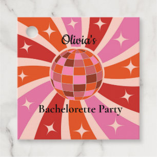 Benutzerdefinierte Retro-Disco-Kugel Junggesellinn Geschenkanhänger
