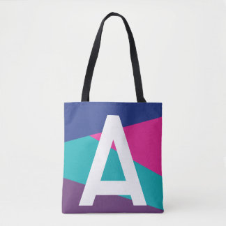 Benutzerdefinierte Retro-Farbblock-Monogramm-Tasch Tasche