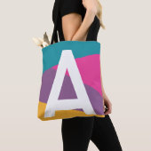 Benutzerdefinierte Retro-Farbblock-Monogramm-Tasch Tasche (Von Nahem)