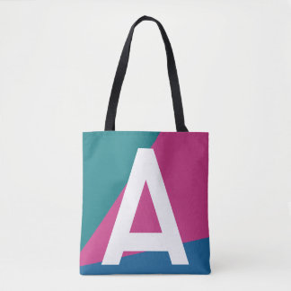 Benutzerdefinierte Retro-Farbblock-Monogramm-Tasch Tasche