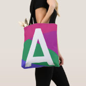 Benutzerdefinierte Retro-Farbblock-Monogramm-Tasch Tasche (Von Nahem)