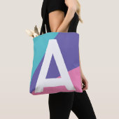 Benutzerdefinierte Retro-Farbblock-Monogramm-Tasch Tasche (Von Nahem)