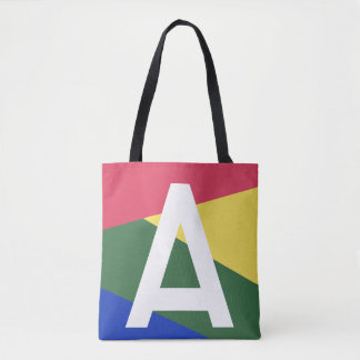 Benutzerdefinierte Retro-Farbblock-Monogramm-Tasch Tasche