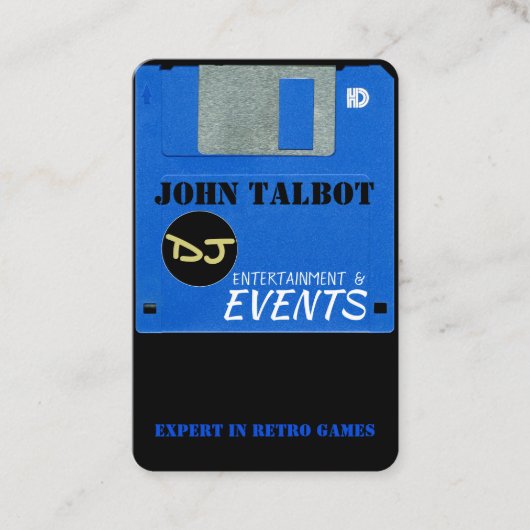 Benutzerdefinierte Retro-Game-Diskette 3-Visitenka Visitenkarte