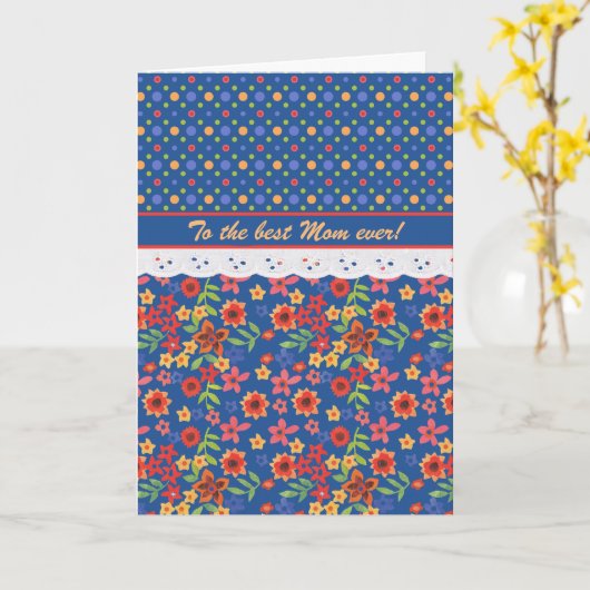 Benutzerdefinierte Retro-Imitate verleihen Muttert Karte (Gelbe Blume)