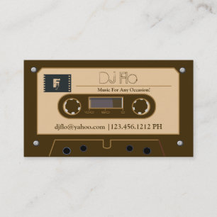 Benutzerdefinierte Retro-Kassette DJ-Geschäftskart Visitenkarte