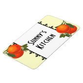 Benutzerdefinierte Retro-Kisten-Kunst Orangen Magn Magnet (Linke Seite)