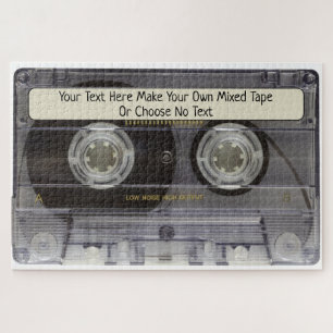 Benutzerdefinierte Retro-Vintage-Musik-Kassette Mi Puzzle