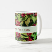 Benutzerdefinierte Rhododendron-Blüte Kaffeetasse (VorderseiteRechts)