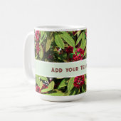 Benutzerdefinierte Rhododendron-Blüte Kaffeetasse (Vorderseite Links)