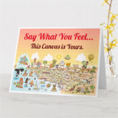 Benutzerdefinierte riesige SoCal-Karte Karte (Gelbe Blume)