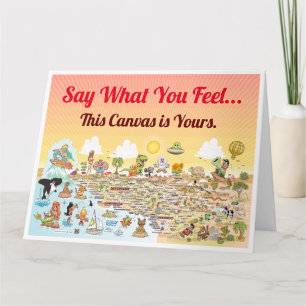 Benutzerdefinierte riesige SoCal-Karte Karte