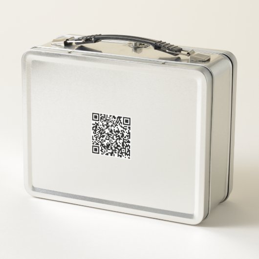 Benutzerdefinierte, robuste Lunchbox - Name und QR (Rückseite)