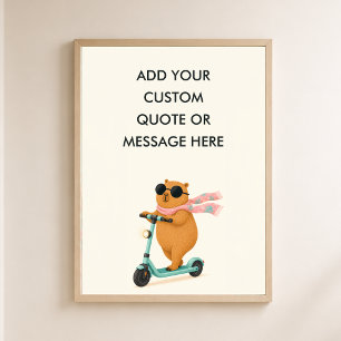 Benutzerdefinierte Roller Capybar - Erstellen Sie Poster