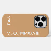 Benutzerdefinierte römische Zahlen Handy Case, Ges Case-Mate iPhone Hülle (Rückseite (Horizontal))