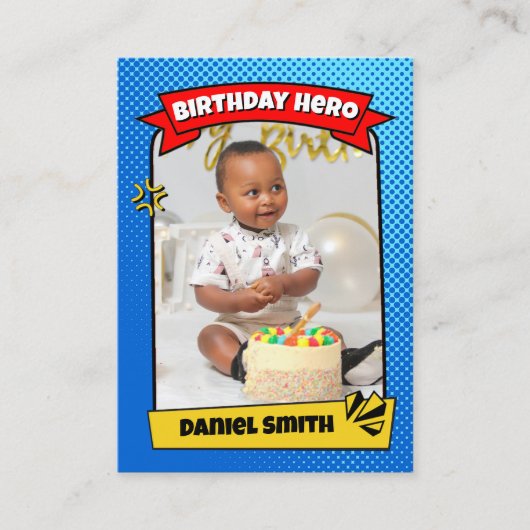 Benutzerdefinierte Rookie-Handelskarte, Geburtstag Telefonnummerkarte (Vorderseite)