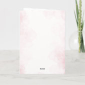 Benutzerdefinierte rosa arabische Geburtstagskarte Dankeskarte (Rückseite)